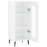 vidaXL Dressoir 34,5x34x90 cm bewerkt hout zwart