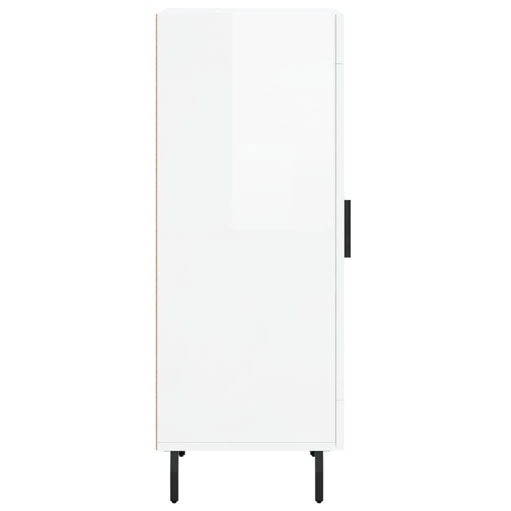 vidaXL Dressoir 34,5x34x90 cm bewerkt hout zwart