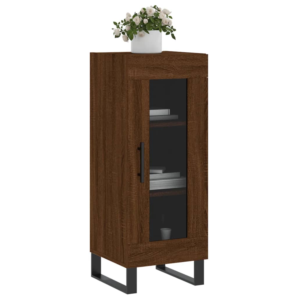 vidaXL Dressoir 34,5x34x90 cm bewerkt hout wit