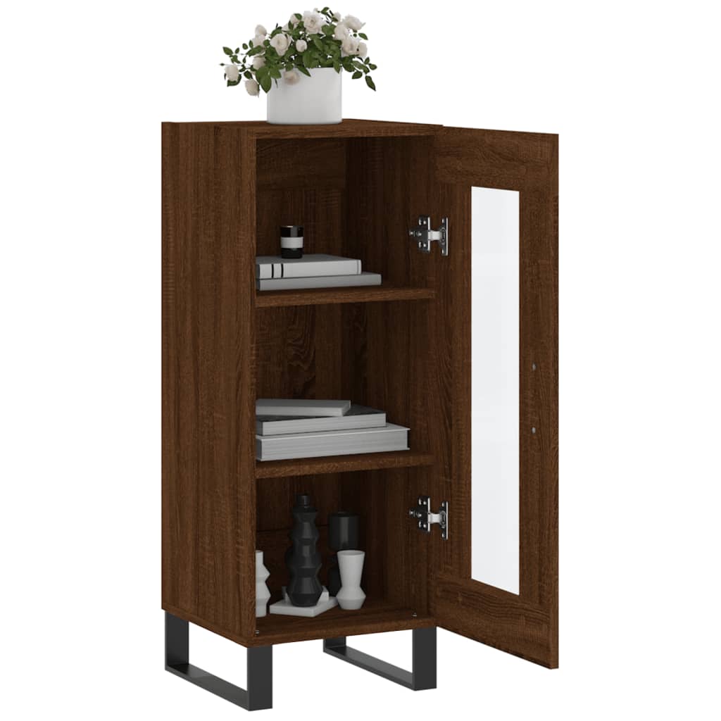 vidaXL Dressoir 34,5x34x90 cm bewerkt hout wit