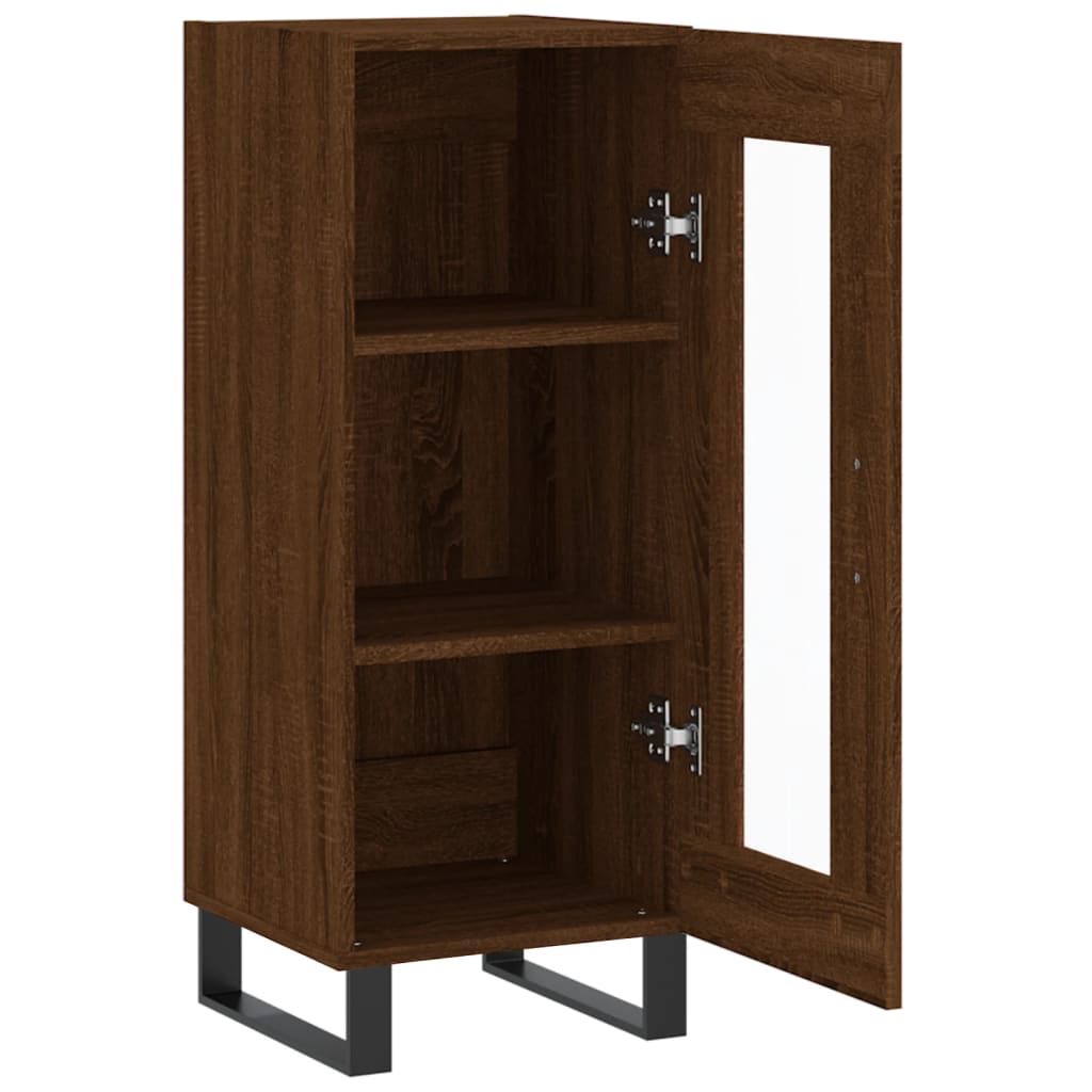 vidaXL Dressoir 34,5x34x90 cm bewerkt hout wit