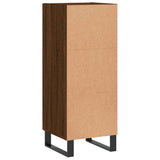 vidaXL Dressoir 34,5x34x90 cm bewerkt hout wit