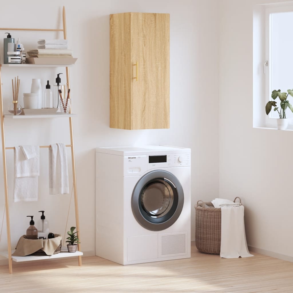 vidaXL Wall Cabinet 34.5x34x90 cm white