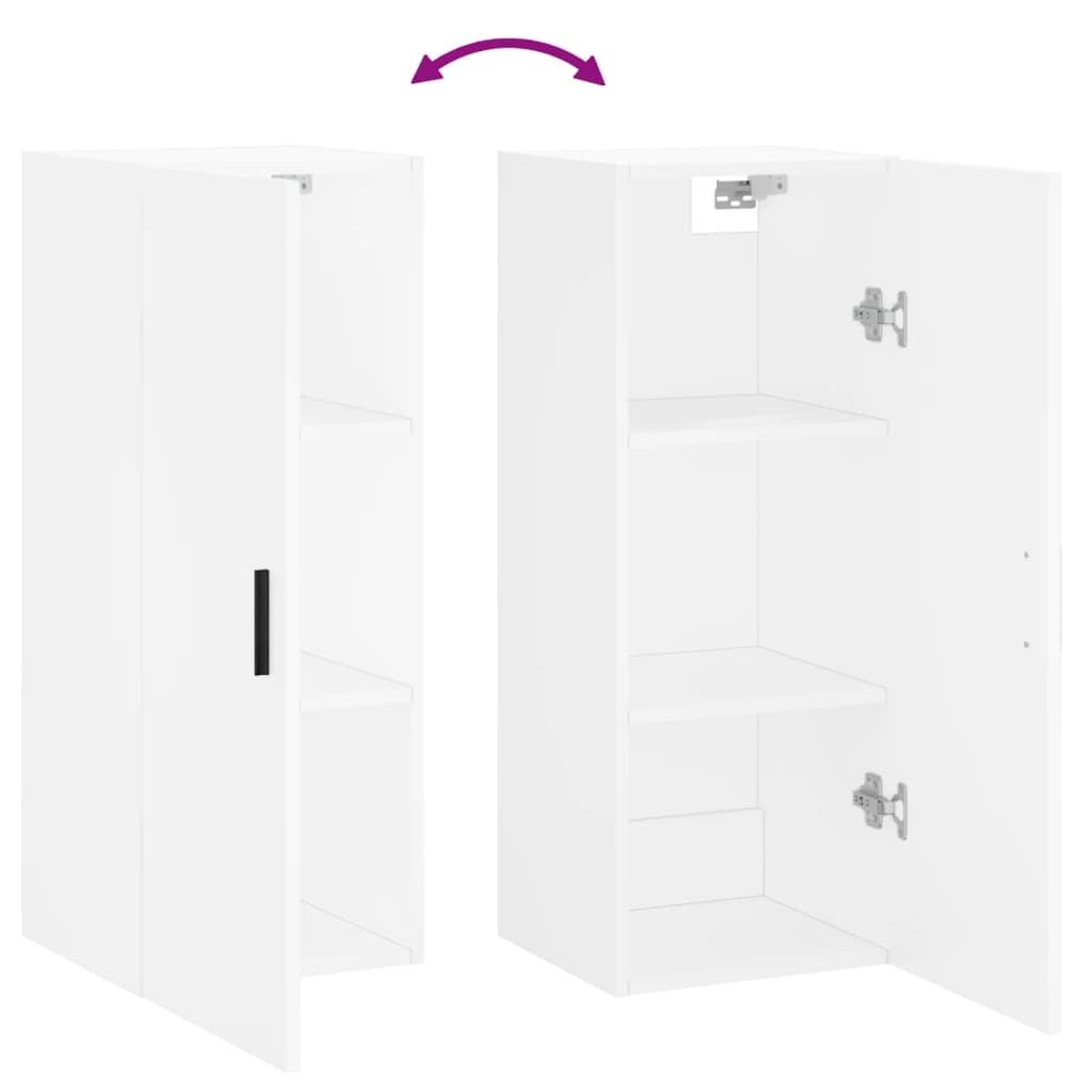 vidaXL Bovenkast 34,5x34x90 cm wit