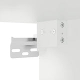 vidaXL Bovenkast 34,5x34x90 cm wit
