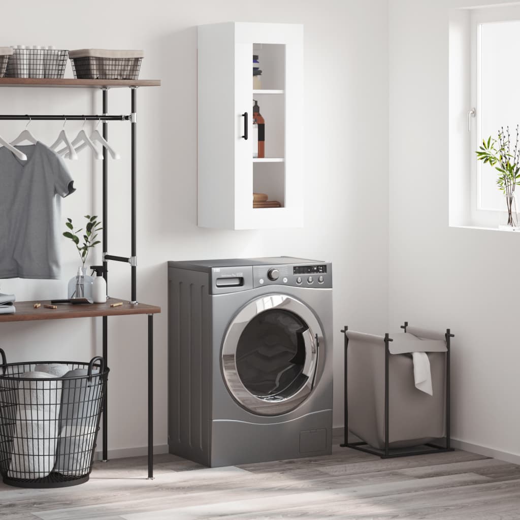vidaXL Wall Cabinet 34.5x34x90 cm white
