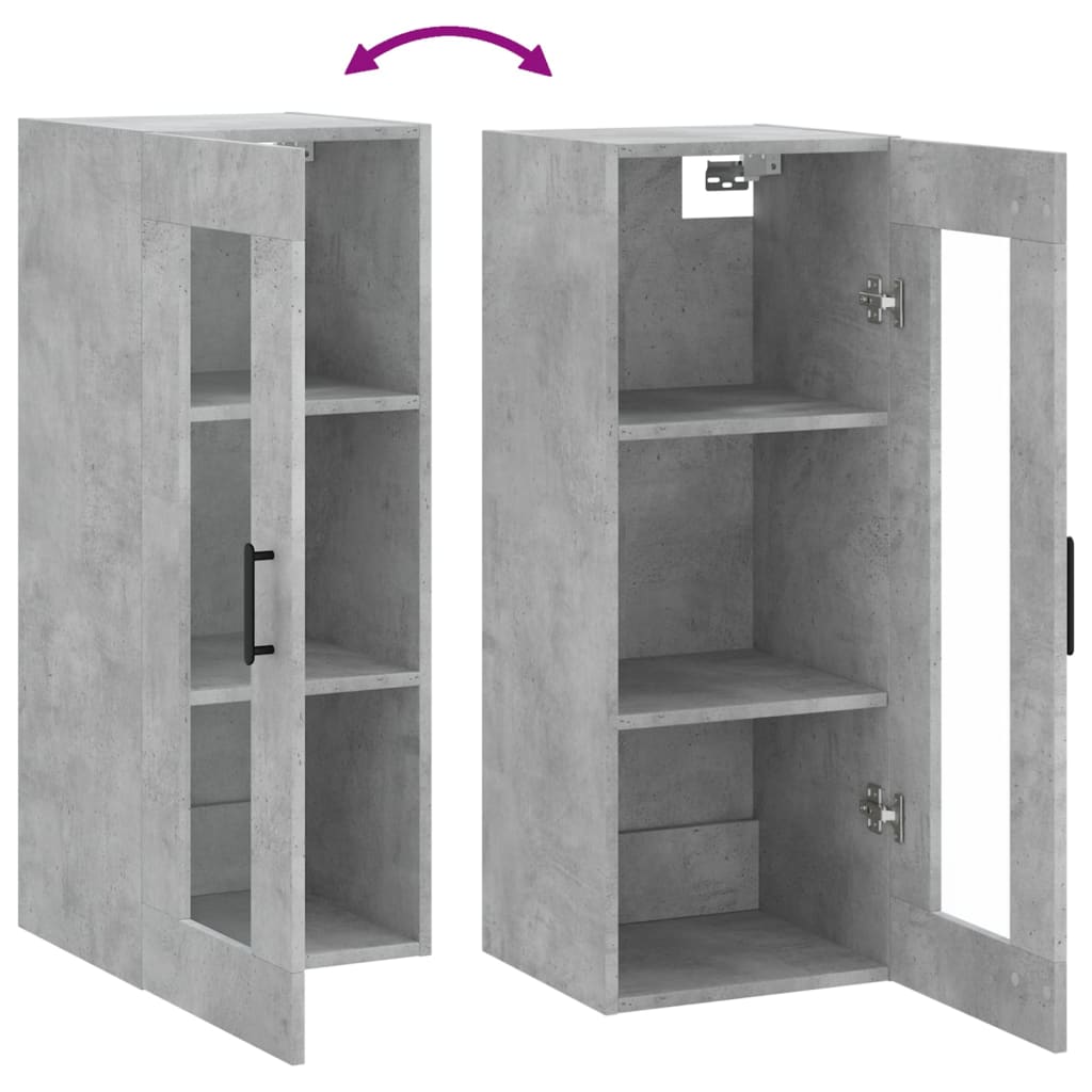 vidaXL Wall Cabinet 34.5x34x90 cm white