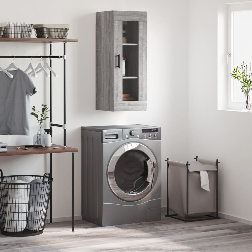 vidaXL Wall Cabinet 34.5x34x90 cm white