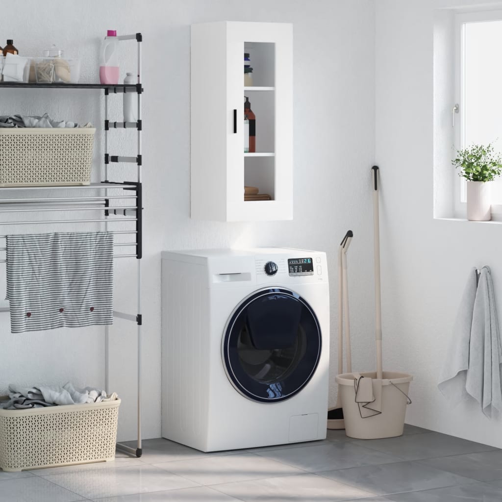 vidaXL Wall Cabinet 34.5x34x90 cm white