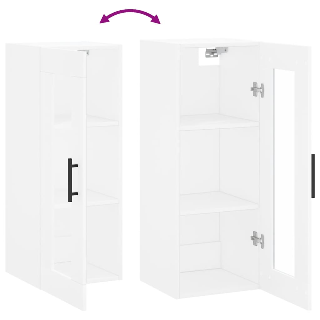 vidaXL Bovenkast 34,5x34x90 cm wit
