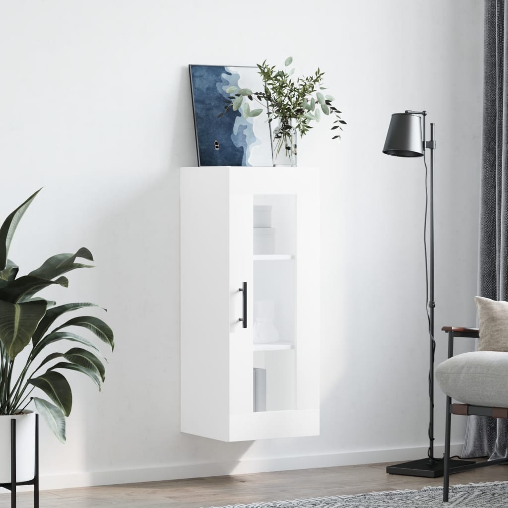 vidaXL Bovenkast 34,5x34x90 cm wit
