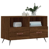 vidaXL Tv-meubel 80x36x50 cm bewerkt hout wit