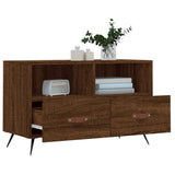 vidaXL Tv-meubel 80x36x50 cm bewerkt hout wit