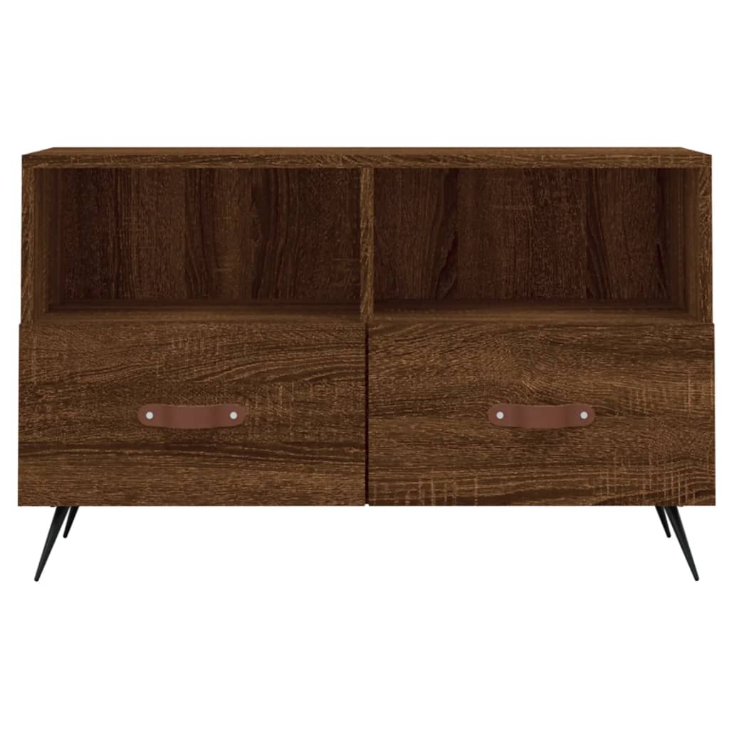 vidaXL Tv-meubel 80x36x50 cm bewerkt hout wit