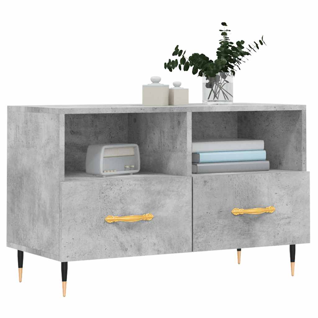 vidaXL Tv-meubel 80x36x50 cm bewerkt hout wit