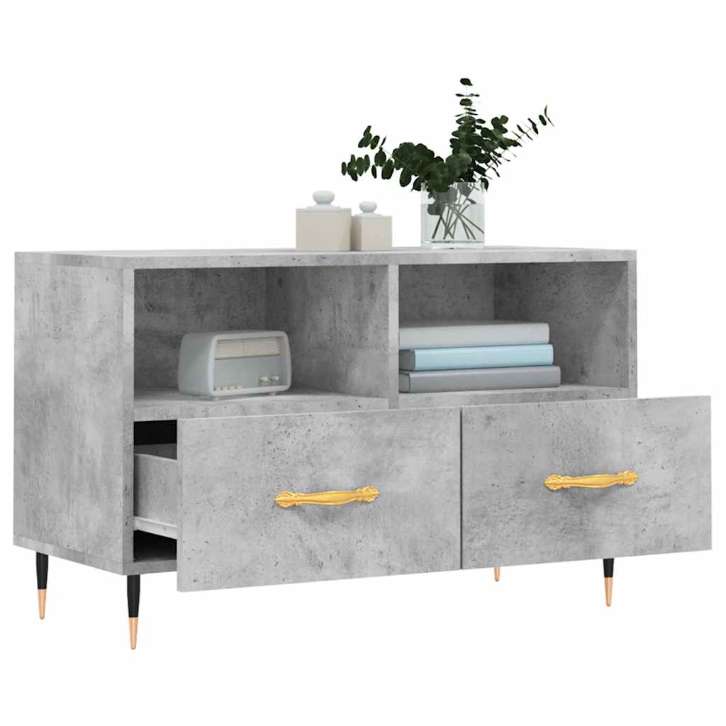 vidaXL Tv-meubel 80x36x50 cm bewerkt hout wit