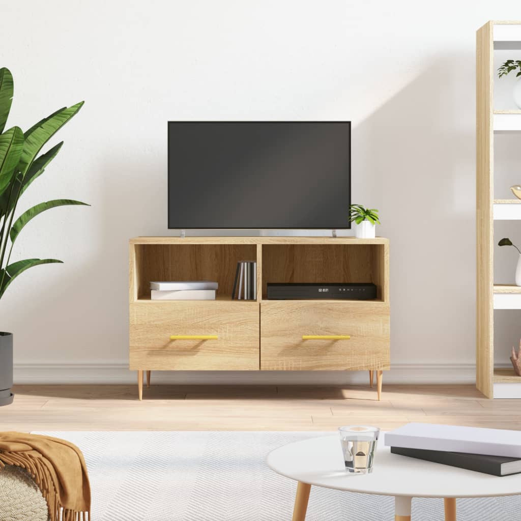 vidaXL TV cabinet 80x36x50 cm engineered wood white