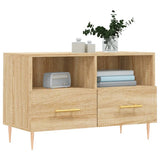 vidaXL TV cabinet 80x36x50 cm engineered wood white