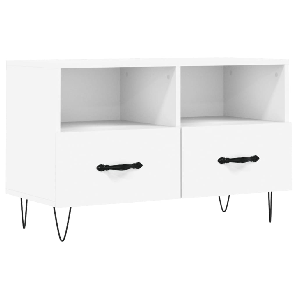 vidaXL TV Cabinet 80x36x50 cm Engineered Wood White