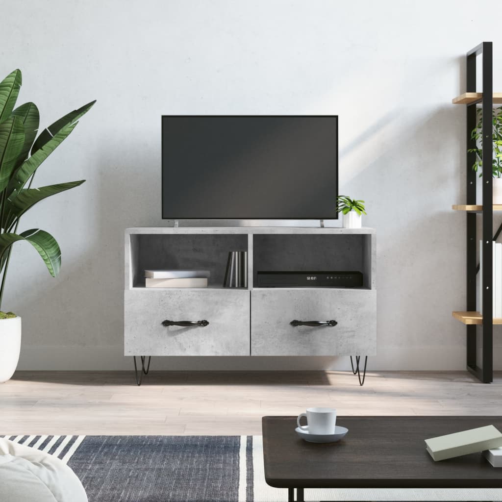 vidaXL TV Cabinet 80x36x50 cm Engineered Wood White