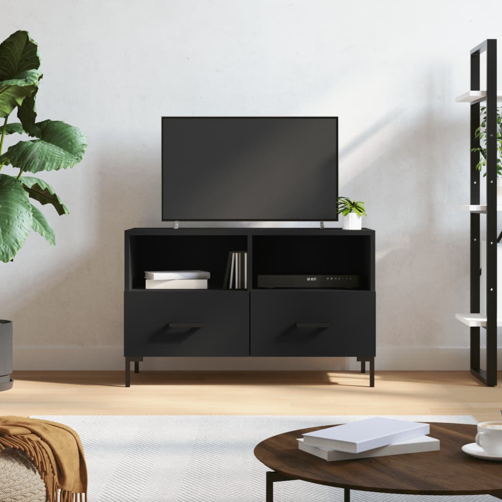 vidaXL Tv-meubel 80x36x50 cm bewerkt hout wit