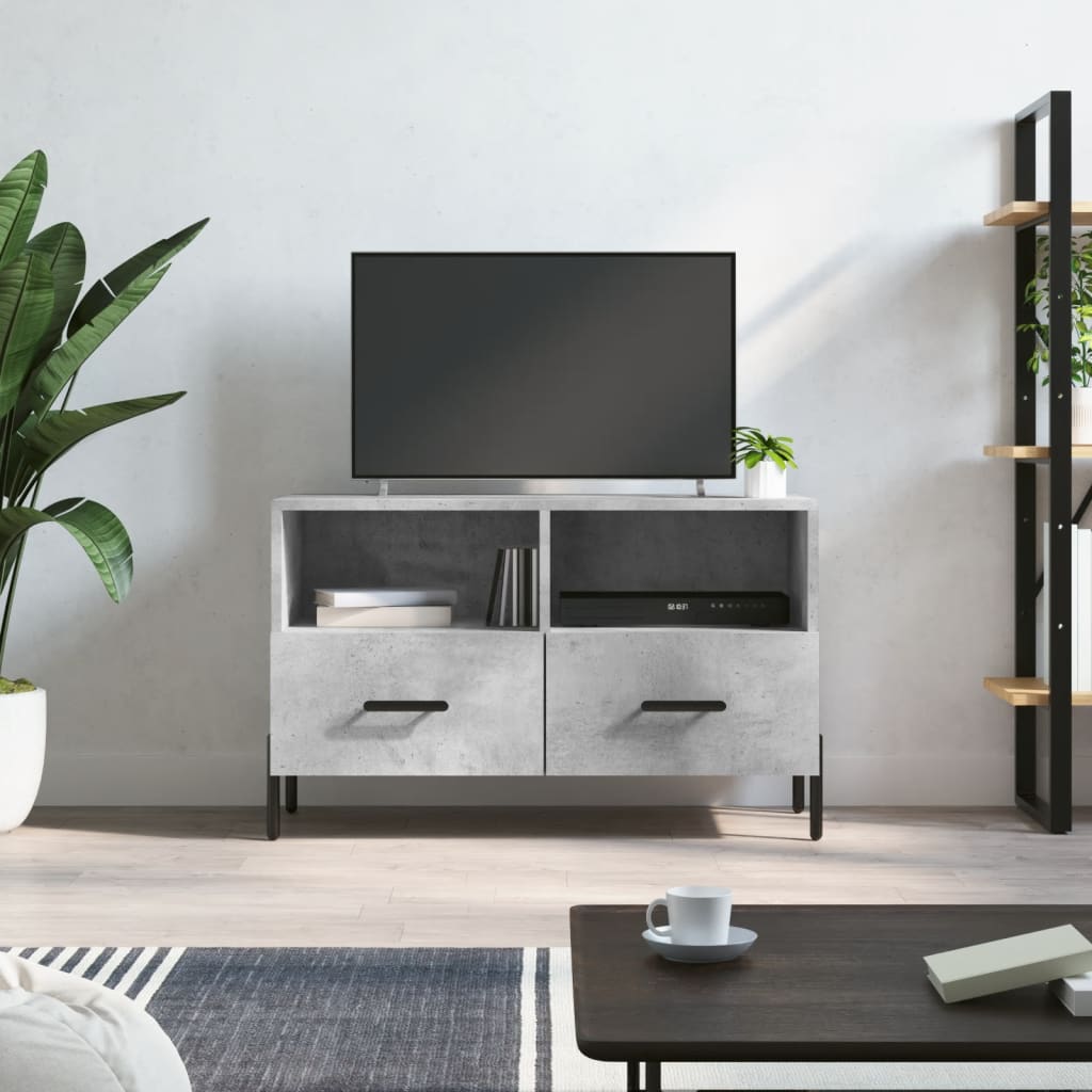 vidaXL Tv-meubel 80x36x50 cm bewerkt hout wit