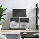 vidaXL Tv-meubel 80x36x50 cm bewerkt hout wit