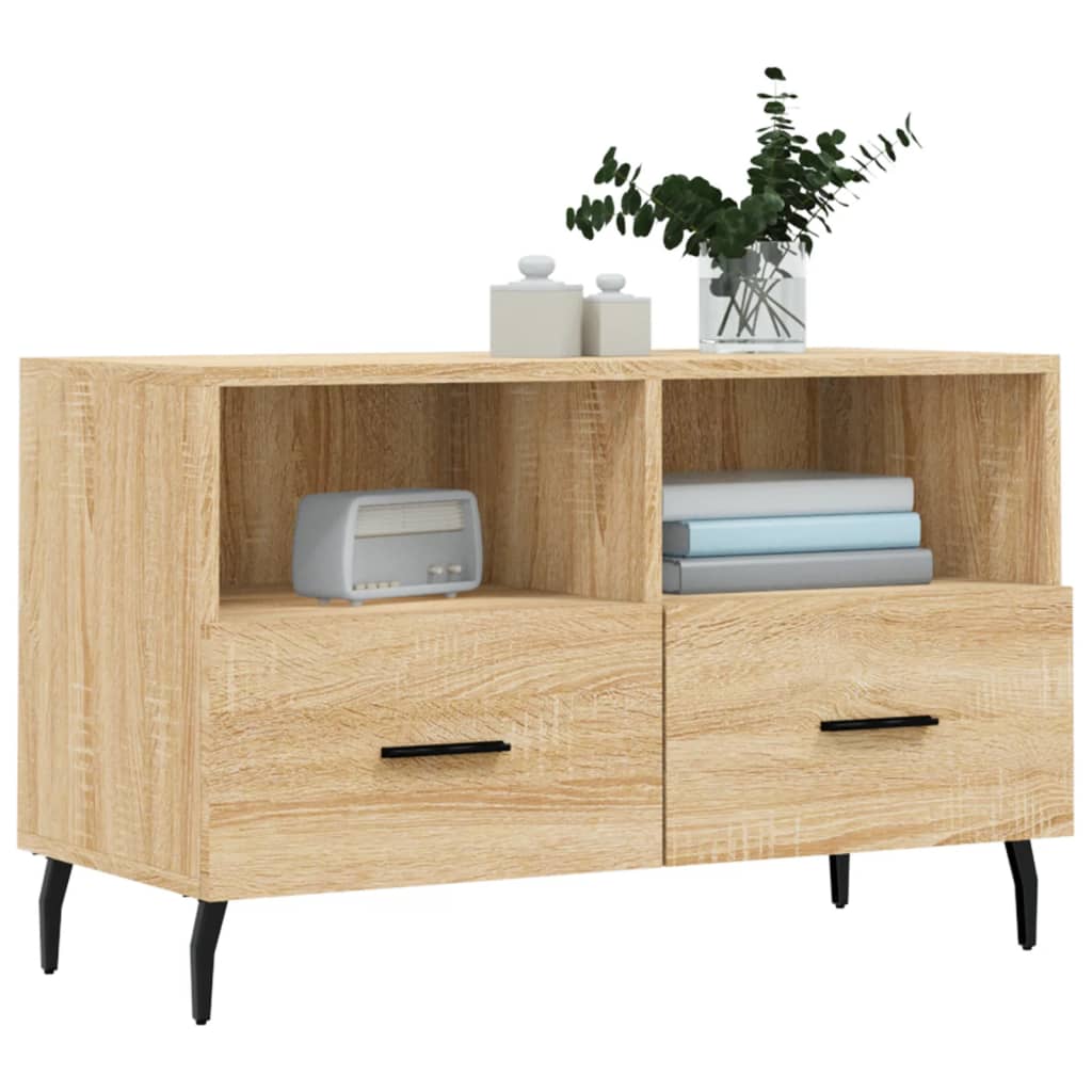 vidaXL TV Cabinet 80x36x50 cm Engineered Wood White