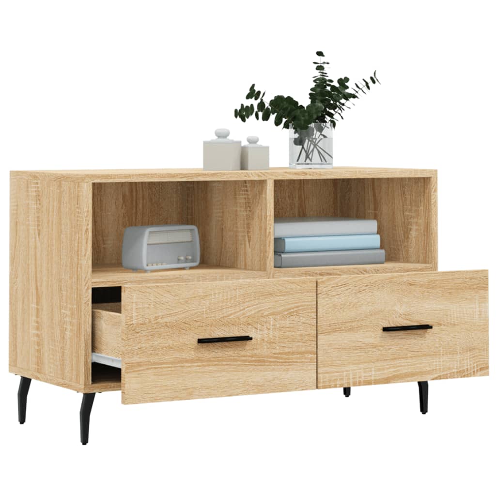 vidaXL TV Cabinet 80x36x50 cm Engineered Wood White