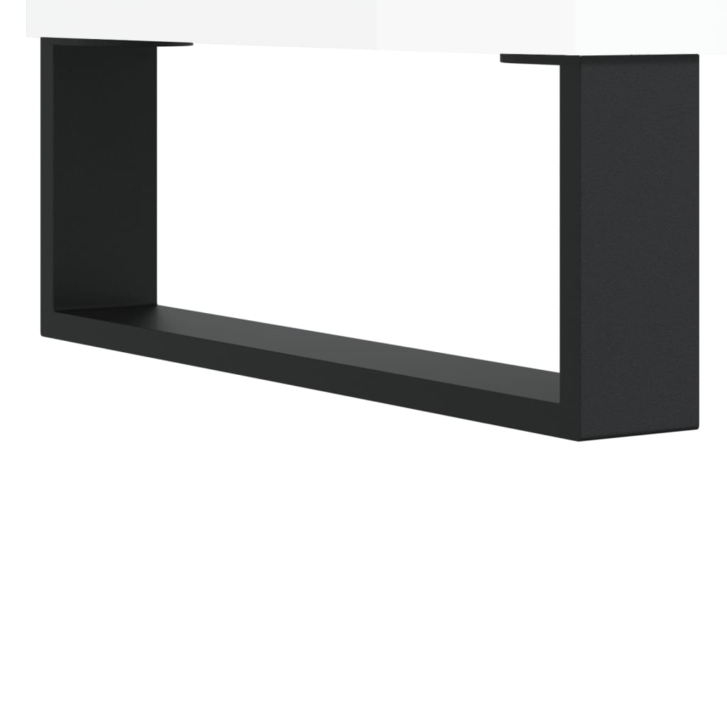 vidaXL Tv-meubel 80x36x50 cm bewerkt hout wit