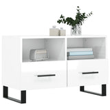 vidaXL Tv-meubel 80x36x50 cm bewerkt hout wit