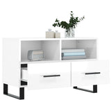vidaXL Tv-meubel 80x36x50 cm bewerkt hout wit