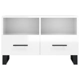vidaXL Tv-meubel 80x36x50 cm bewerkt hout wit