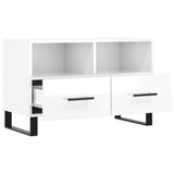 vidaXL Tv-meubel 80x36x50 cm bewerkt hout wit