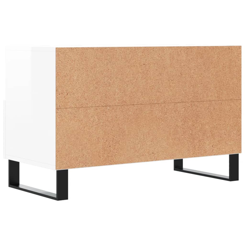 vidaXL Tv-meubel 80x36x50 cm bewerkt hout wit