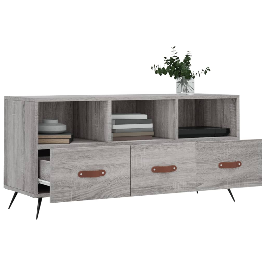 vidaXL Tv-meubel 102x36x50 cm bewerkt hout wit