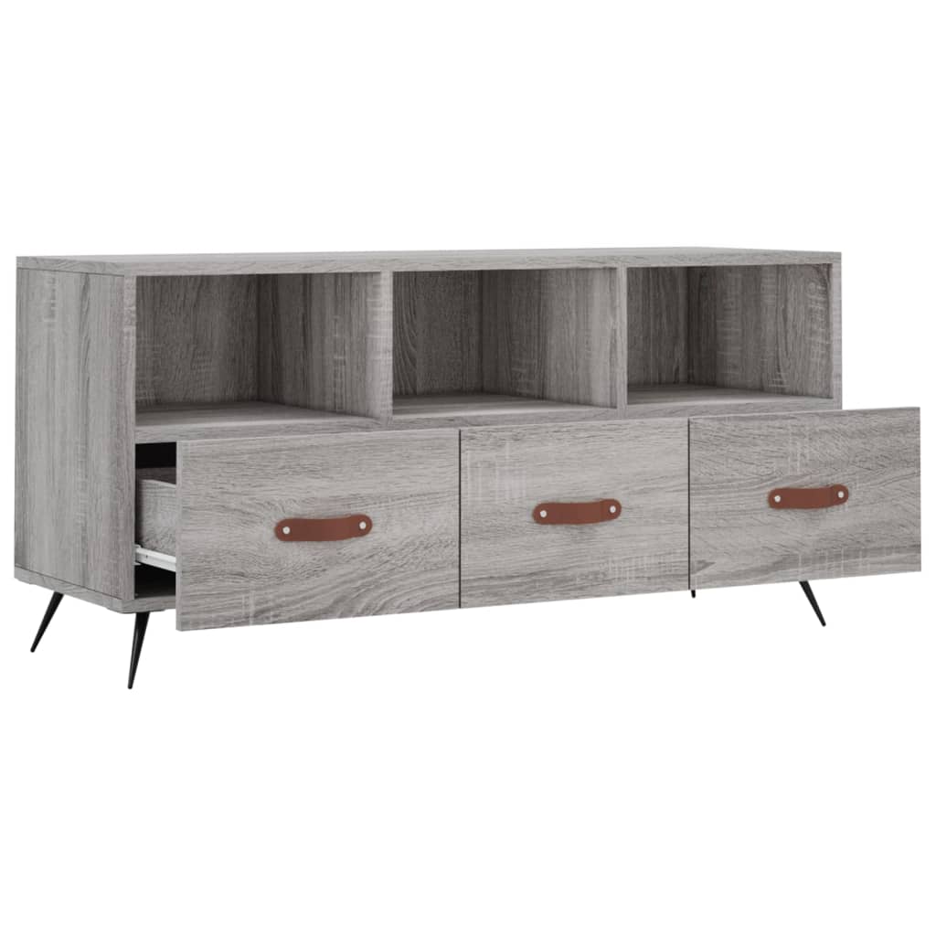 vidaXL Tv-meubel 102x36x50 cm bewerkt hout wit