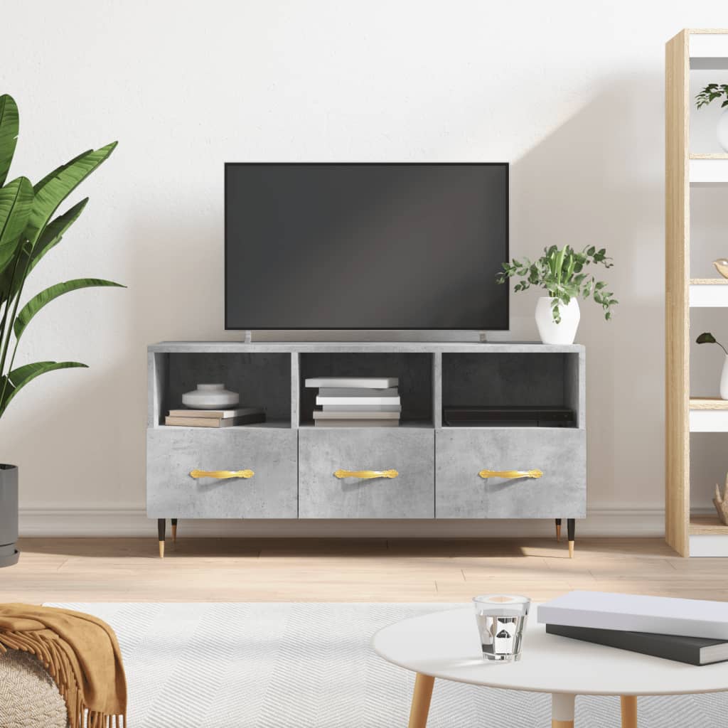 vidaXL Tv-meubel 102x36x50 cm bewerkt hout wit