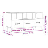 vidaXL Tv-meubel 102x36x50 cm bewerkt hout wit