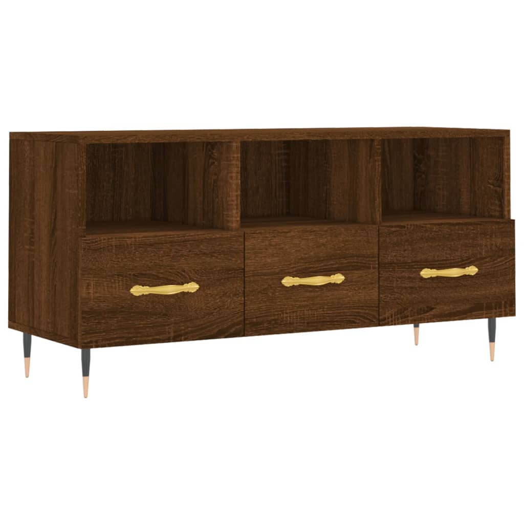 vidaXL Tv-meubel 102x36x50 cm bewerkt hout wit