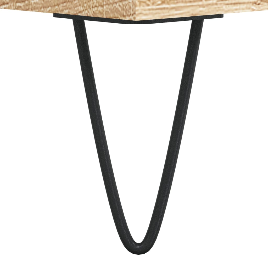 vidaXL Tv-meubel 102x36x50 cm bewerkt hout zwart