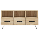 vidaXL Tv-meubel 102x36x50 cm bewerkt hout zwart