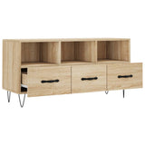vidaXL Tv-meubel 102x36x50 cm bewerkt hout zwart