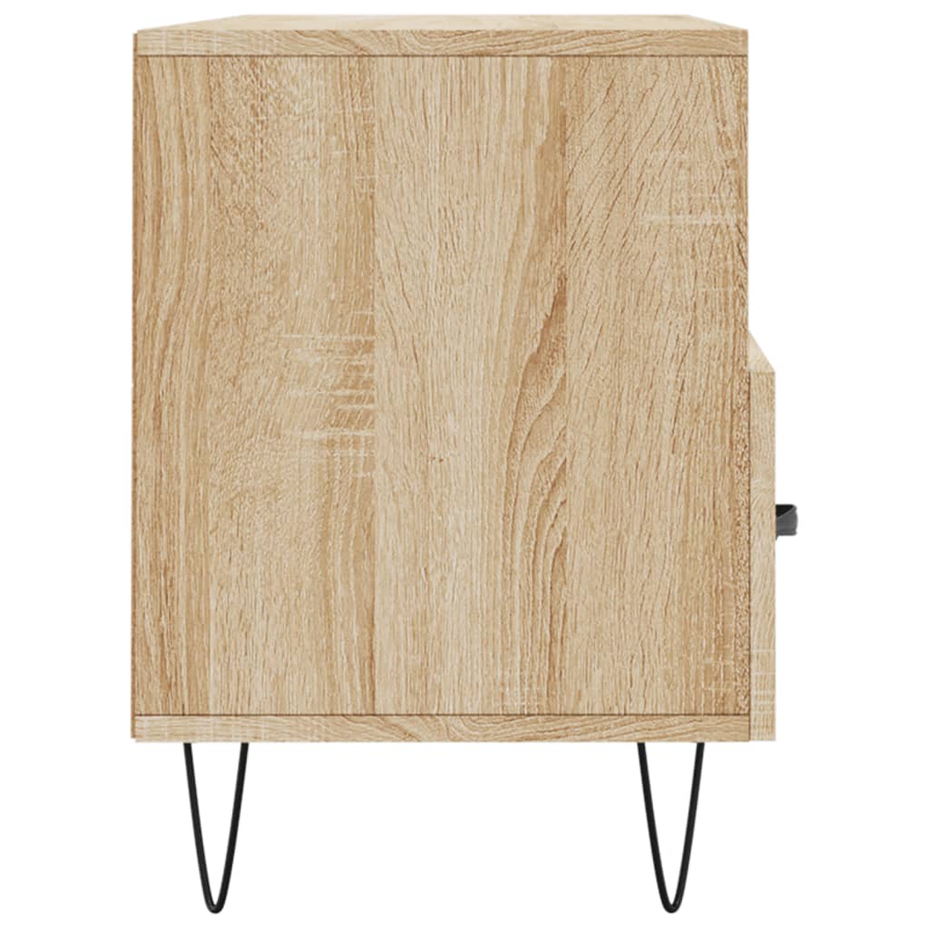 vidaXL Tv-meubel 102x36x50 cm bewerkt hout zwart
