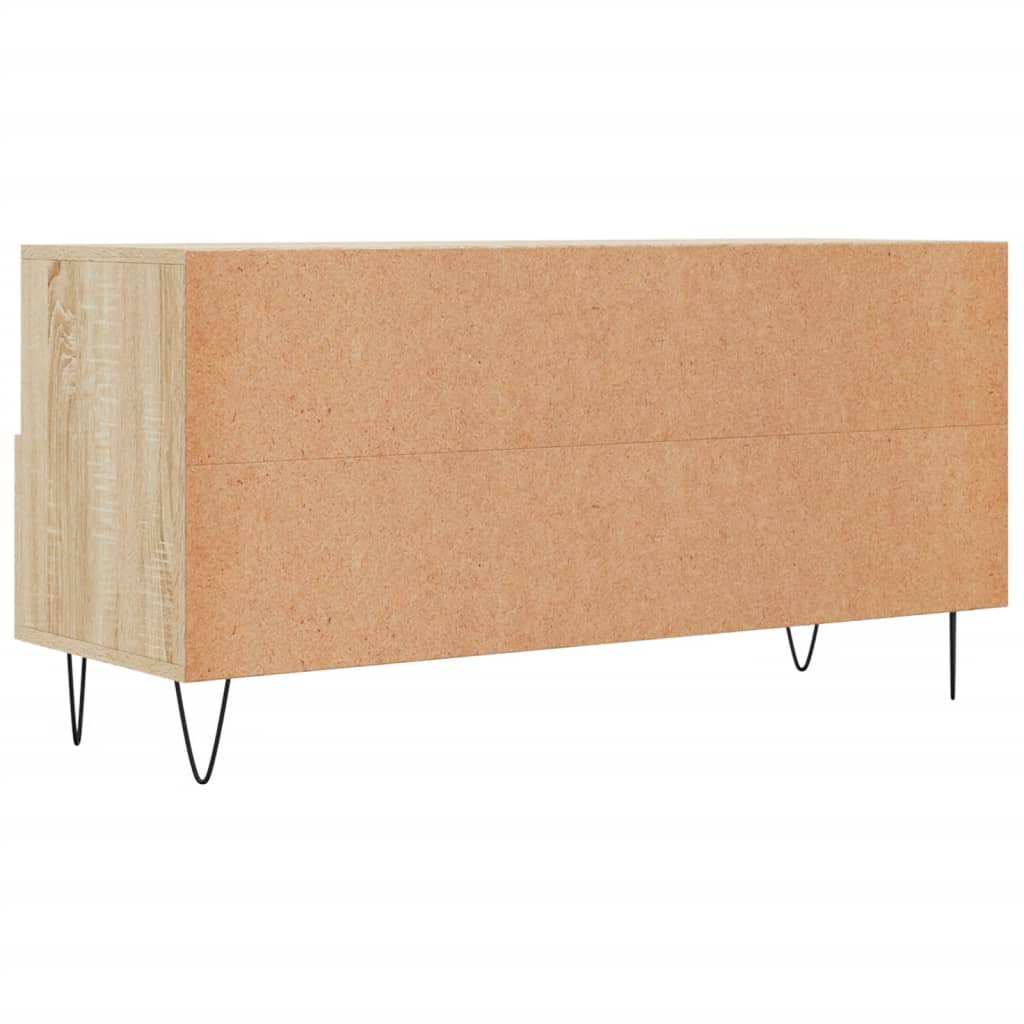 vidaXL Tv-meubel 102x36x50 cm bewerkt hout zwart