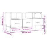 vidaXL Tv-meubel 102x36x50 cm bewerkt hout wit