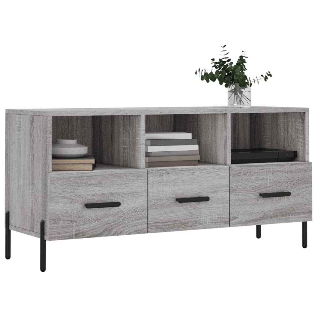 vidaXL Tv-meubel 102x36x50 cm bewerkt hout wit