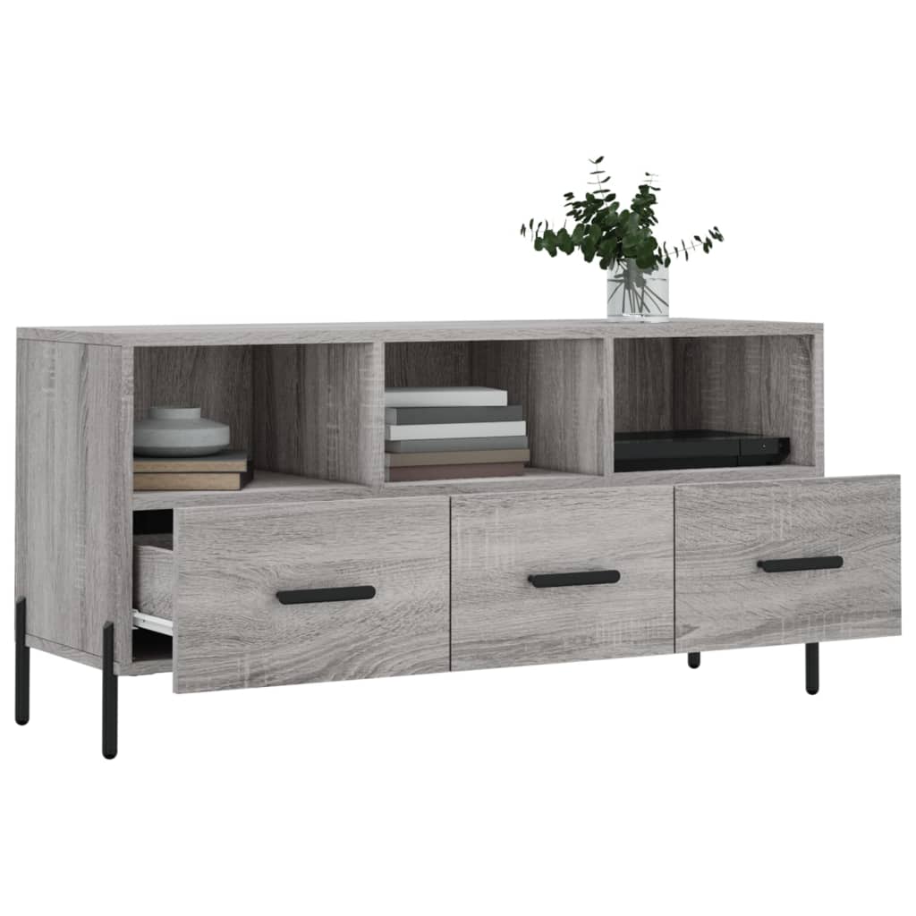 vidaXL Tv-meubel 102x36x50 cm bewerkt hout wit