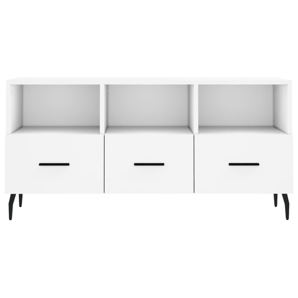 vidaXL Tv-meubel 102x36x50 cm bewerkt hout wit