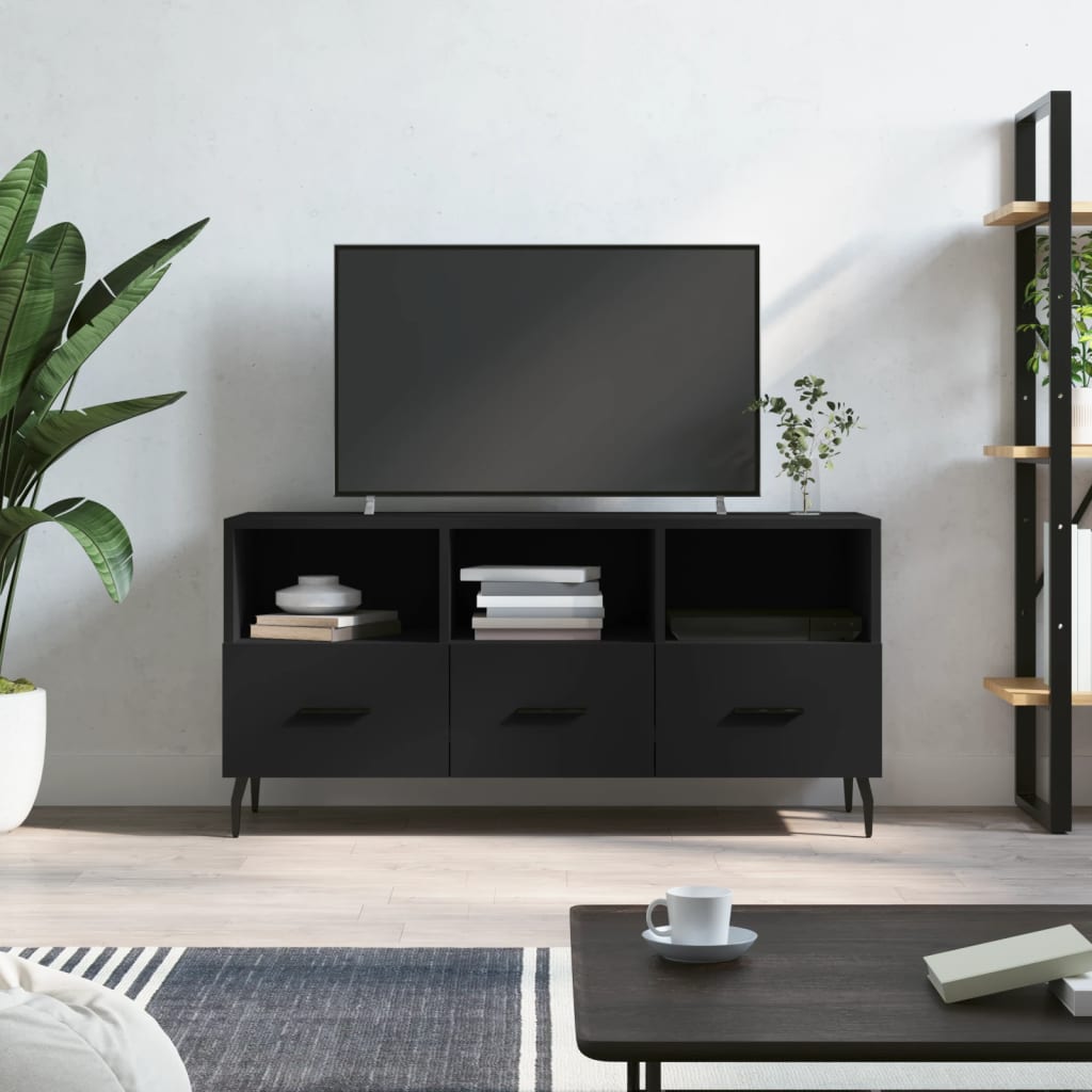 vidaXL Tv-meubel 102x36x50 cm bewerkt hout wit